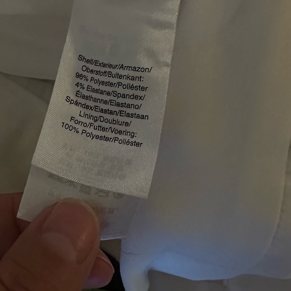 DKNY white trousers with gold detail buttons - Picture 6 of 6